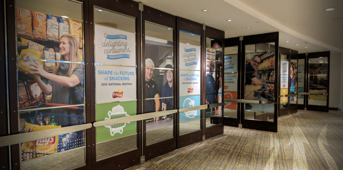 Retail Window Graphics for Frito Lay in Plano