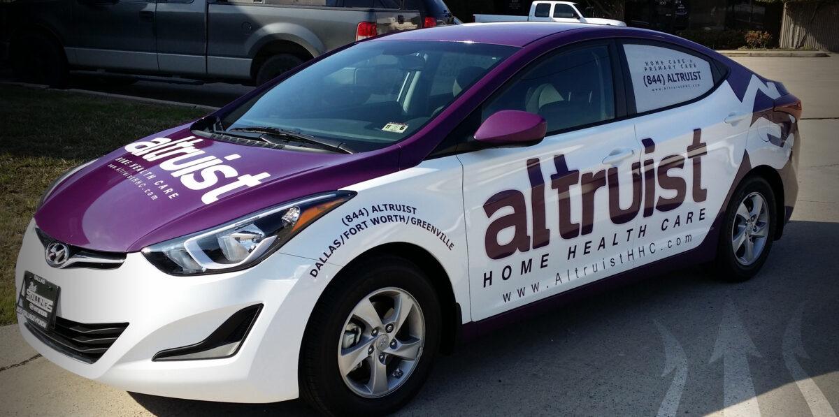 Car Wraps in Dallas, TX, DFW, Frisco, TX, Carrollton, TX, Plano, TX